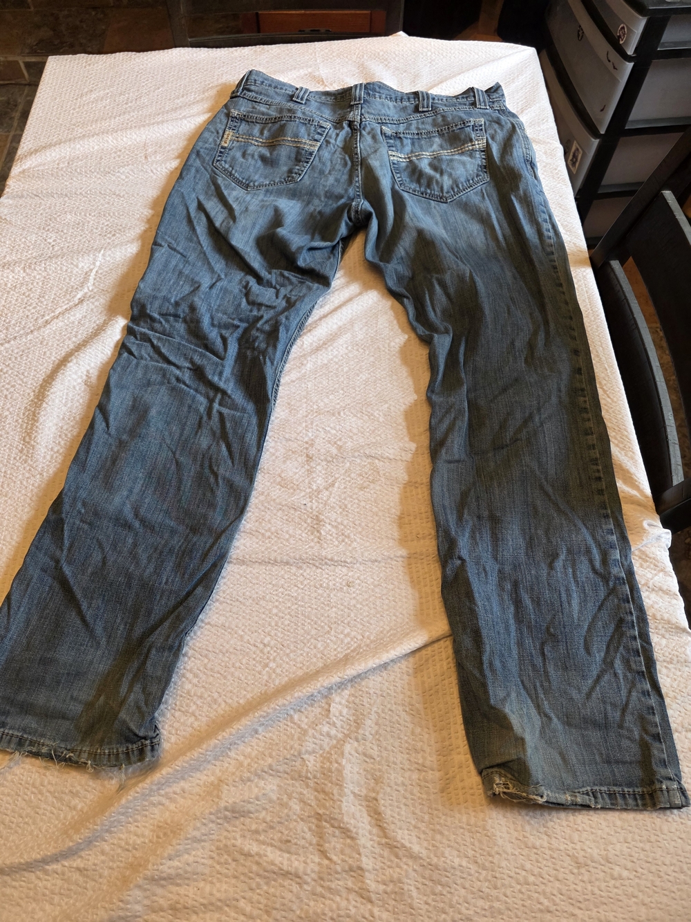 Cinch Men's Light Blue Bootcut Jeans 36x34